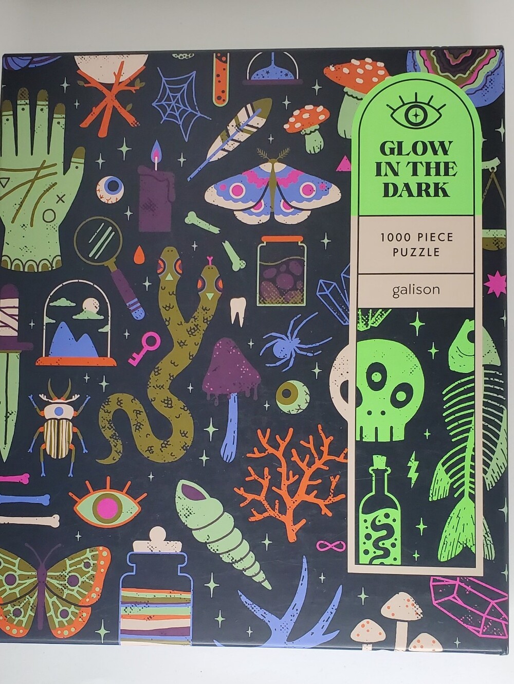 Galison Occult and Curious: Glow In Dark Puzzle: 1,000 Pcs.